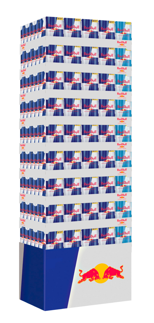 Red Bull & Sukkerfri 4-pack 1/4 PL Inc. Pant A 540stk x 250mL