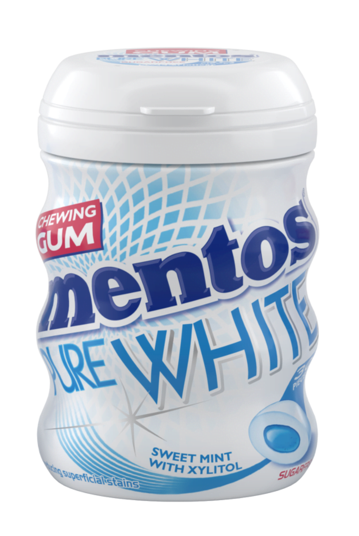 Mentos Gum Medium Pure White Sweet Mint 6stk x 60g