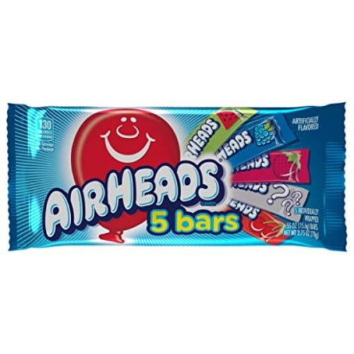 Airheads 5 Ass. Bars 18stk x 78g MIN GARANTI