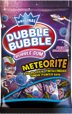 dubbie bubble meteorite bubble gum strawberry