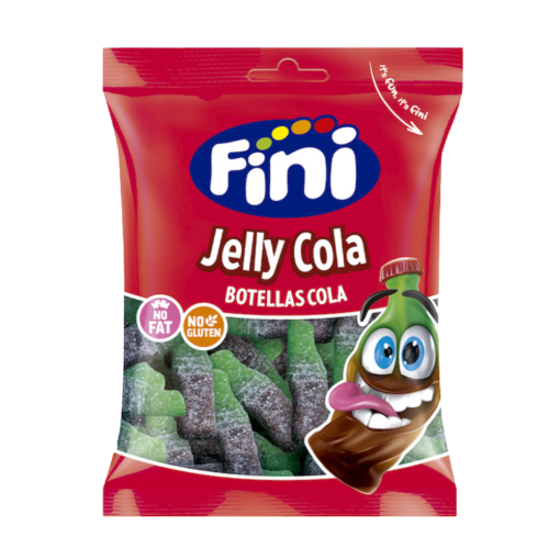 Fini Sour Jelly Cola Bottles (Glutenfri) 12stk x 75g