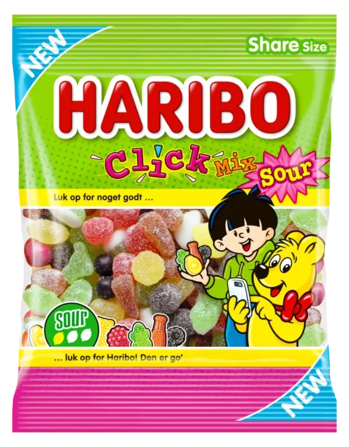 Haribo Poser Click Mix Sour 16stk x 120g