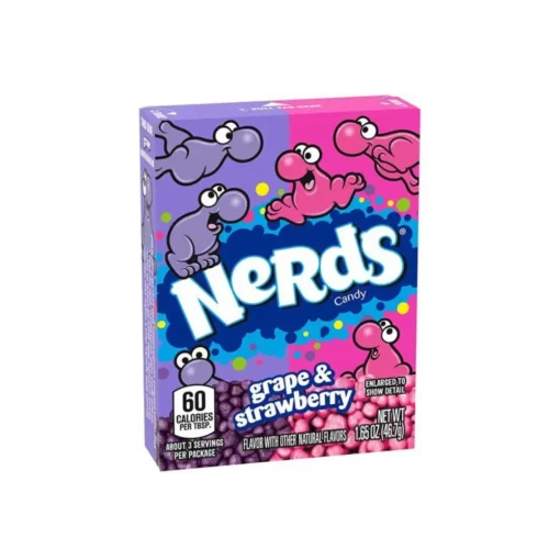 Nerds Grape & Strawberry 36stk x 46,7g MIN GARANTI 30/07-25