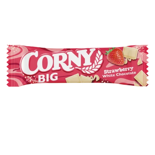 Corny Big Strawberry White Chocolate 24stk x 40g