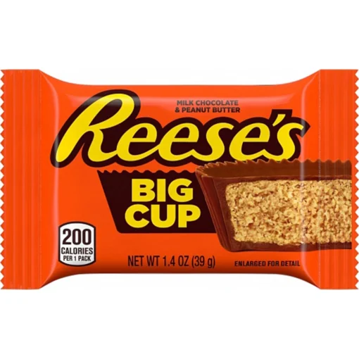 Reese's Big Cup Peanut Butter  16stk x 39g MIN GARANTI 30/01-25